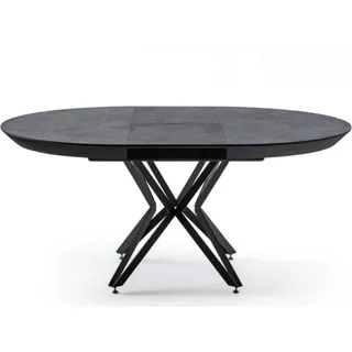 Runder Esstisch Küchentisch Holztisch Designertisch Speisetisch Familientisch - Grau