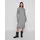 Midikleid Unifarben Grau XS