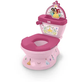 Bright Starts My Size Töpfchen 2-in-1-System Disney Princess, für Kleinkinder zum Töpfchentraining mit realistischen Spülgeräuschen, Jubelrufen und Melodien, für Alter 18 Monate, bis 23 kg