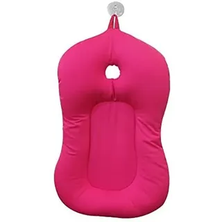 belupai Baby Bad Pad Neugeborenen Faltbare Badekissen Stuhl Regal Badewanne Sitz Infant Unterstützung Kissen Mat(Rose rot)
