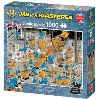 JUMBO Spiele Jan van Haasteren Oldtimers, Los geht's, Comic-Puzzle, 1000 Teile