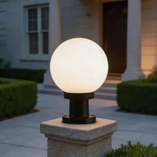 Mengjay Wegeleuchte IP44 E27 Sockel Wegebeleuchtung aussen Aussenleuchten Garten Standleuchte Terassenleuchte Gartenleuchte stehend Terrassenlampe (15cm)