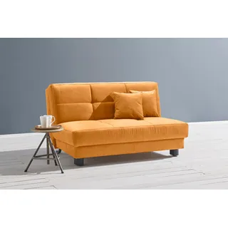 ell + ell Schlafsofa »Tilda« Breite 145 cm, inkl. 2 Zierkissen, gelb