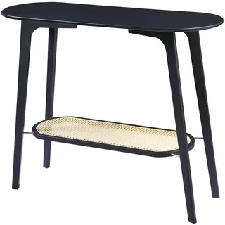 [en.casa] Taivalkoski Konsolentisch 100x35x80 cm schwarz