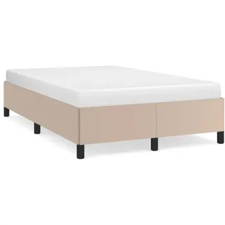 vidaXL Bettgestell Cappuccino-Braun 120x200 cm Kunstleder - Braun