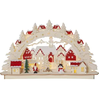 Star Trading 272-12, Leichte Dekorationsfigur, Mehrfarbig, Holz, 10 Glühbirne(n), LED, 0,6 W