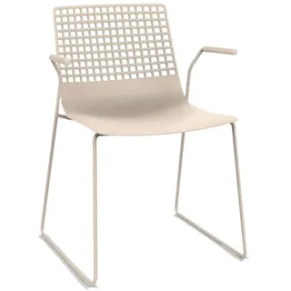 Resol Patin Wire Stuhl Mit Armlehnen - White - One Size