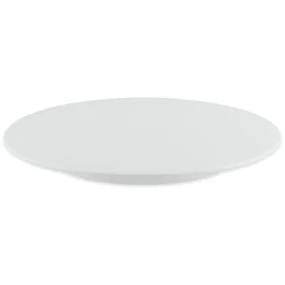 Thermohauser Tortenplatte aus Melamin weiß, rund, Durchmesser 32,0x2,5 cm, mit feststehendem Fuß, Kunststoff