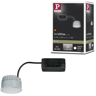 Paulmann LED Modul Einbauleuchte 3-Step-Dim Nova Coin 6W 530lm rund 50mm Satin