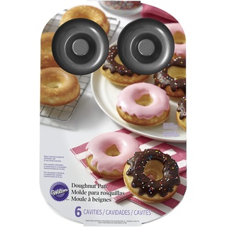 Wilton 03-3115 Donut-Backform, antihaftbeschichtet, groß, 6 Löcher, Stahl