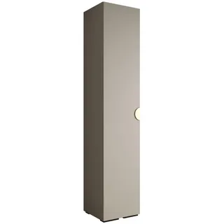 Abiks Möbel Drehtürenschrank 236.7/50/47 1-türig , Metall , Nachbildung , 50x236.7x47 cm , Schlafzimmer, Kleiderschränke, Drehtürenschränke