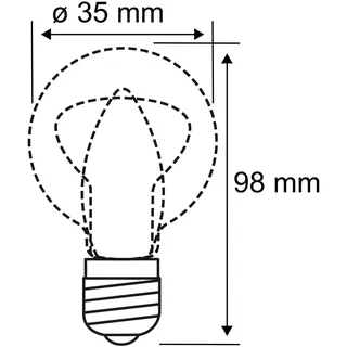 Paulmann Vintage Filament LED Kerze E14 2.6W/825 warmweiß gold gedreht (287.08)