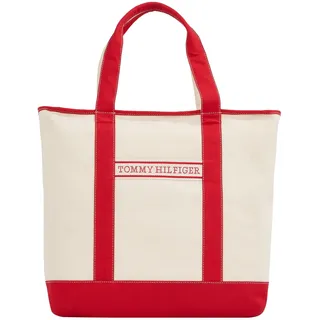 Tommy Hilfiger Shopper TH Summer Canvas Tote Primary Red