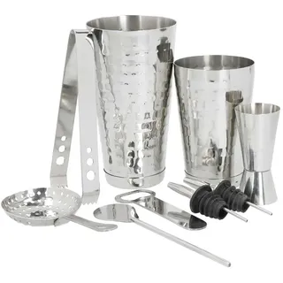 Barcraft Boston Shaker Set 8 Einheiten - Silver - One Size