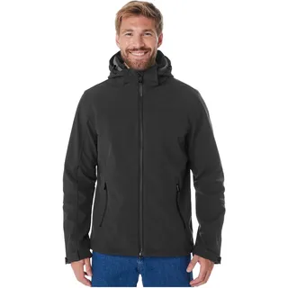 KILLTEC Herren Softshelljacke", mit abzippbarer Kapuze Herren, Softshelljacke, wasserabweisend, Winddicht 00200-schwarz XL,