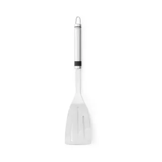 Brabantia Profile Edelstahl Pfannenwender, Spachtel mit perforation für weniger Fettreste, Maße (H x B x T): 35,7 x 7,3 x 5 cm