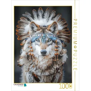 Calvendo Puzzle Der schlaue Wolf | 1000 Teile Lege-Größe 64x48cm Foto-Puzzle für glückliche Stunden