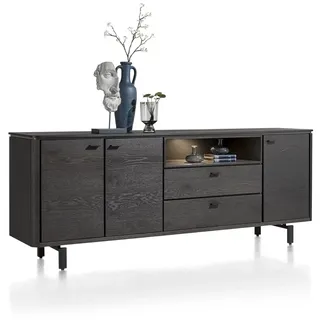 Henders & Hazel Livada Sideboard mit LED Wildeiche Furnier/Metallgestell