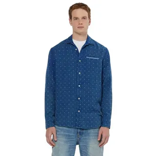 Scotch & Soda Special Langarmhemd - Washed Indigo - L