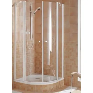 Kermi Viertelkreis IBIZA 2000 O20 V3118, I2O20V31182AK, Farbe: Weiß Echtglas klar