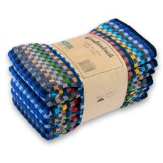 Bild Grubentücher aus Baumwolle, bunt, 5er Set, Geschirrtücher in 50x90 cm