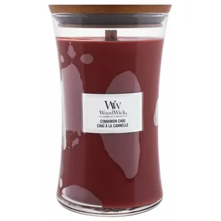 Woodwick Cinnamon Chai Duftkerze 610 g rot