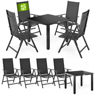 Garten-Sitzgruppe Bern 5-tlg Anthrazit Alu