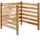 Sichtschutzzaun 91 4 91 4 Holz 3 St