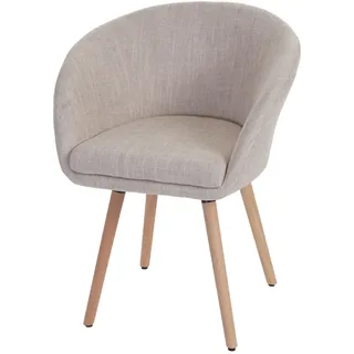 Mendler Esszimmerstuhl Malmö T633 Textil creme/grau