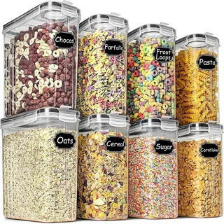 Frischhaltedosen 2,5 l 8er Set luftdicht stapelbar BPA-frei