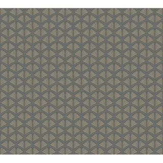 Vliestapete Trendwall 2 Art Deco Glitzertapete Grau Gold Schwarz FSC®