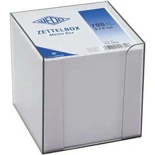 Wedo Zettelbox Memobox rauchglas Kunststoff mit 700