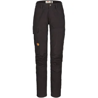 Fjällräven Karla Pro Trousers Curved W Damen - Trekkinghose - grau|schwarz