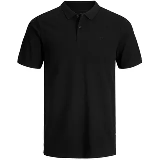 JACK & JONES Poloshirt Basic mit Slim Fit in Schwarz-S