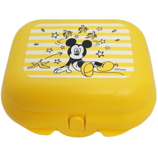 Tupperware Twin to Go Größe 1 Micky Maus Gelb Dose für Brot Jause Snacks Snackbox Lunchbox