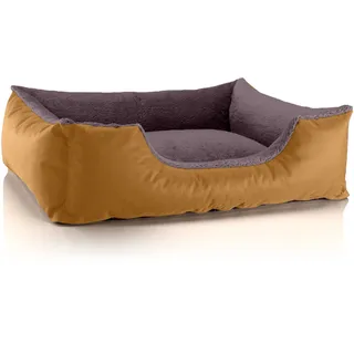 BedDog Hundekissen Teddy L 80 x 65 cm gold-braun