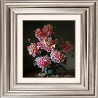 queence Acrylglasbild "Blumen" Blumen  Blumenbilder  Gemälde  Kunst  Pflanzen  Pflanzenbilder Fine Art-Print in Galeriequalität, farbe bild(er): grün