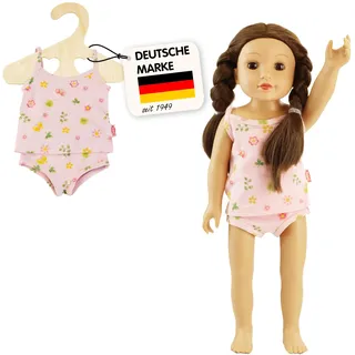 Heless 1514 - Puppen-Unterwäsche Prinzessin Emily, in Rosa, 2-teiliges Set mit Unterhemd und Slip, für Puppen und Kuscheltiere der Größe 28-35 cm