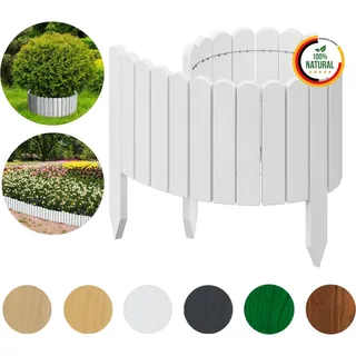 Beeteinfassung 100 x 30 cm Weiß