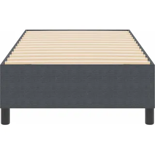 vidaXL Plattformbettgestell Dunkelgrau 100 x 200 cm Cordstoff - Grau