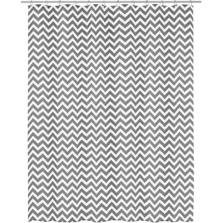 KLEINE WOLKE Duschvorhang Zack 180 x 200 cm schwarz-weiß
