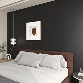 FunStick Schwarze Folie Selbstklebend Küchenfolie Anthrazit Tapete Selbstklebend Schwarz Wand Wohnzimmer Möbelfolie Schwarz Hell Dekofolie Küchenarbeitsplatte Kommode 40CM×6M Schwarze Klebefolie Möbel