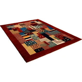 Wollteppich THEKO "Lori Astara 1425" Gr. 2, rot, B:70cm H:16mm L:140cm, Wolle, Teppiche, Wollteppich, reine Wolle, handgeknüpft, ideal im Wohnzimmer & Schlafzimmer