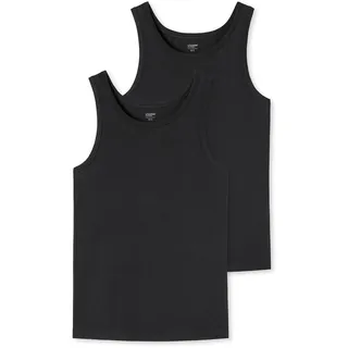 SCHIESSER UNCOVER by Schiesser Herren, Gr. XXL, N-Gr, schwarz, 95% Baumwolle, 5% Elasthan, Rundhals, Unterhemden Unterhemd,