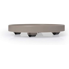 SAUCER W/ WHEELS 40CM TAUPE