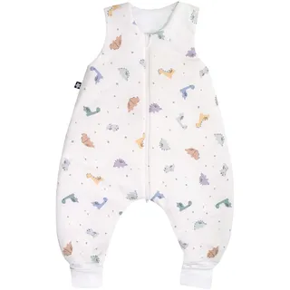 Julius Zöllner Schlafoverall Jumper aus Jersey Baumwolle, Made in Germany, Little Dinos, 48-60 Monate / Gr. 104