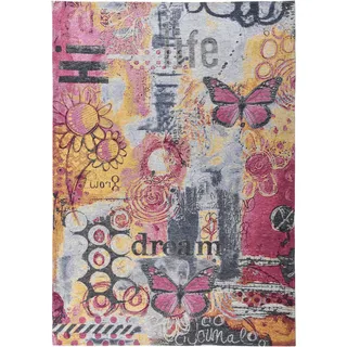 Gino Falcone Teppich »Cosima-109« rechteckig 3 mm Höhe flachgeweber Jaquard-Teppich, mit Chenillegarn, modernes Design Gino Falcone bunt B : mehrfarbig ¦ Baumwolle ¦ Maße cm 1 Stk.