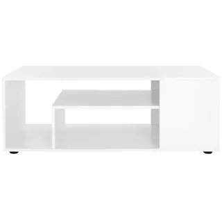 ML-Design Couchtisch Weiß Holz 110 x 41 x 50 cm