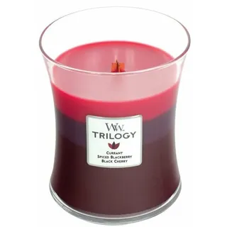 Woodwick Trilogy Sun Ripened Berries Duftkerze 275 g rot