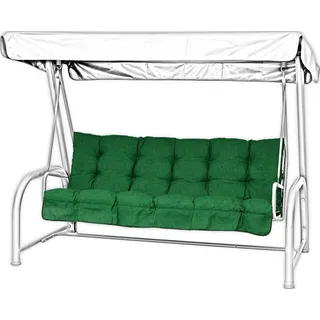 AMPO Gartenkissen Polster Hollywoodschaukel Gartenmöbel Schaukelkissen Polsterkissen 135cm - Grün